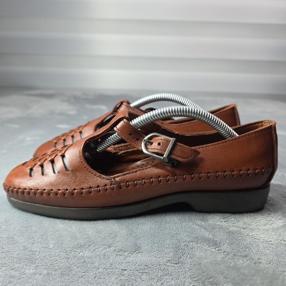 Vintage Dexter's Brown Leather Women's Size US‎ 7.5 T432-5 Made In The USA 90's
